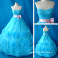 Blue Strapless Tulle Dress (L10250)